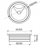 Przepust kabla fi60 tworzywowy schemat